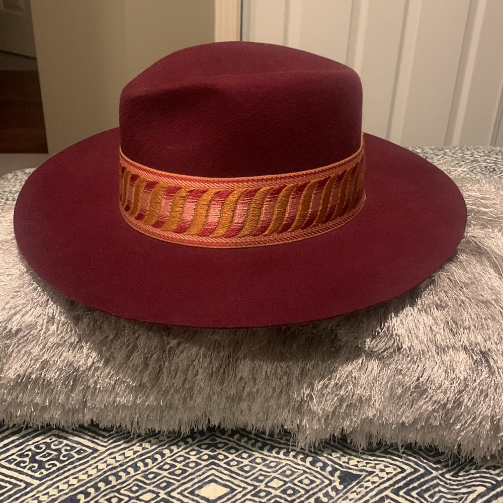 Olive and Pique Burgundy Wool Hat - Picture 7 of 8